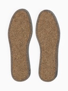 Стельки для обуви, утеплённые, двухслойные, фольгированные, окантовка, р-р RU 34.5 (р-р Пр-ля 36), 23 см, пара, серые - Фото 2