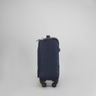 Чемодан малый 16", отдел на молнии, наружный карман, кодовый замок, 4 колеса, цвет синий - Фото 2