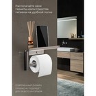 Держатель для туалетной бумаги с полочкой, 18×10×9 см, хромированный - Фото 8