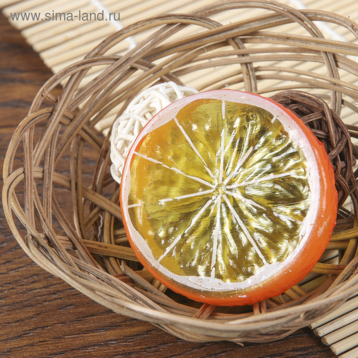 Муляж кусочек апельсин, d=5 см, (фасовка 10 шт., цена за 1 шт.) - Фото 1