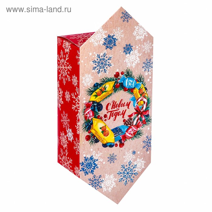 Сборная коробка‒конфета «С Новым годом», 9.3 × 14.6 × 5.3 см