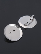 Основа для броши с круглым основанием СМ-367, (набор 5 шт.) 28 мм, цвет серебро - Фото 4