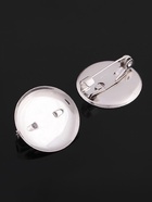 Основа для броши с круглым основанием СМ-367, (набор 5 шт.) 16 мм, цвет серебро - Фото 3