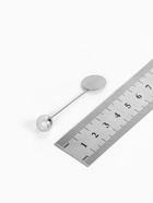 Основа для булавки с шариком d=1 см (набор 5 шт.), L=5 см, площадка 1.5 см, цвет серебро - Фото 3