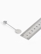 Основа для булавки с шариком d=1 см (набор 5 шт.), L=5 см, площадка 1.5 см, цвет серебро - Фото 4