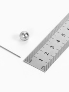 Основа для булавки с шариком d=1 см (набор 5 шт.), L=5 см, площадка 1.5 см, цвет серебро 3526999