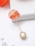 Основа «Брошь-игла» с шариком d=1.2 см (набор 5 шт.), L=5 см, площадка 1.5 см, цвет золото - Фото 7