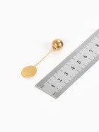 Основа «Брошь-игла» с шариком d=1.2 см (набор 5 шт.), L=5 см, площадка 1.5 см, цвет золото - Фото 2