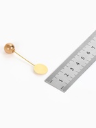 Основа «Брошь-игла» с шариком d=1.2 см (набор 5 шт.), L=5 см, площадка 1.5 см, цвет золото - Фото 4