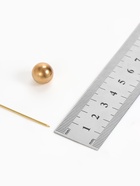 Основа «Брошь-игла» с шариком d=1.2 см (набор 5 шт.), L=7 см, площадка 1.5 см, цвет золото - Фото 5