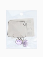Серьги со стразами «Яркая классика» в обрамлении, сиреневые в серебре, d=1.4 см - Фото 7