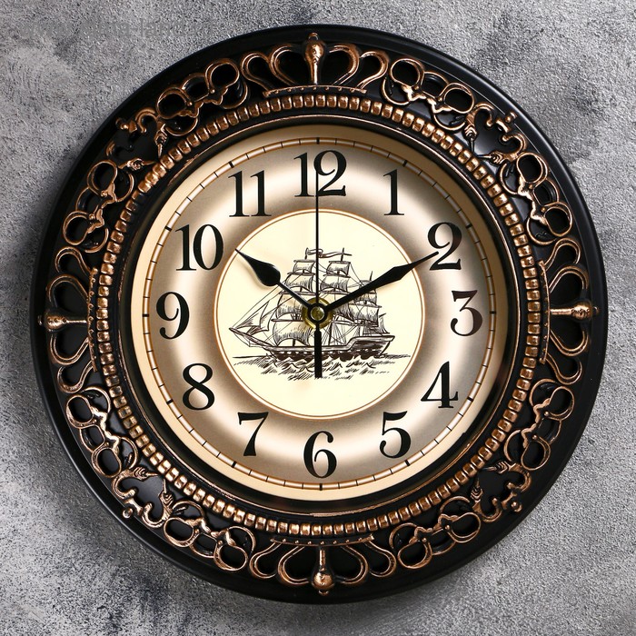Часы настенные "Фрегат", d-25 см, плавный ход - Фото 1