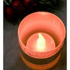 Электронная свеча «Вязка, Снежинки», 5 х 5,7 см - Фото 2