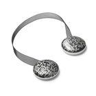 Подхват для штор на ленте "Орнамент", d=4см, цвет чёрно-золотой - Фото 1