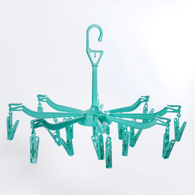 Сушилка для белья подвесная складная 16 прищепок, цвет МИКС