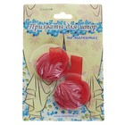 Подхват для штор на ленте "Квадрат разводы", цвет красный - Фото 2