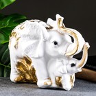 Копилка "Слон со слонёнком" золотой, 16х33х25см МИКС - фото 318106625