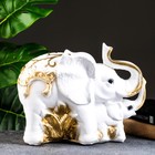 Копилка "Слон со слонёнком" золотой, 16х33х25см МИКС - Фото 2