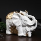 Копилка "Слон со слонёнком" золотой, 16х33х25см МИКС - фото 8406468