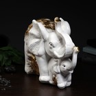 Копилка "Слон со слонёнком" золотой, 16х33х25см МИКС - фото 8406469