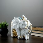 Копилка "Слон со слонёнком" золотой, 16х33х25см МИКС - фото 8406463