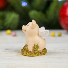 Сувенир полистоун "Поросёнок-ангелок на золотых монетах" МИКС 4,5х3х2,5 см - Фото 4