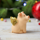 Сувенир полистоун "Поросёнок-ангелок с золотыми крыльями" МИКС 5,5х4х3,8 см - Фото 2