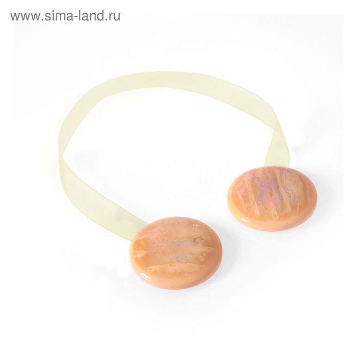 Подхват для штор на ленте "Краски", d=d3,2см, цвет бежевый