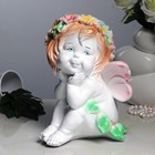 Фигура "Фея сидя" 21х20х29 см, белая - Фото 4