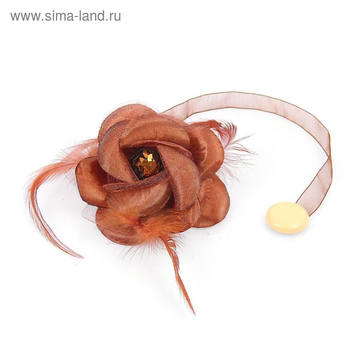 Подхват для штор на ленте "Пион", цвета МИКС - Фото 1