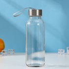 Бутылка для воды стеклянная в чехле «Идея», 300 мл, h=17,5 см, рисунок МИКС - фото 4250448