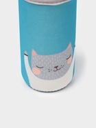 Бутылка для воды «Хитрый котик», 300 мл, h=17 см, в чехле, стекло, рисунок МИКС - Фото 4