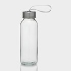 Бутылка для воды стеклянная в чехле «У моря», 300 мл, h=17,5 см, рисунок МИКС - Фото 3