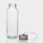 Бутылка для воды стеклянная в чехле «У моря», 300 мл, h=17,5 см, рисунок МИКС - фото 9869629