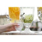 Диспенсер для напитков стеклянный Magistro «Изыск», 3 л, 17×44,5 см - Фото 11
