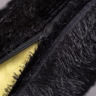 Наволочка пушистая Радуга 40*40 чёрный, 100% п/э - Фото 3