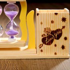 Песочные часы "Любовь к рисункам", сувенирные, с карандашницей, 10 х 19 см, микс - фото 8406592