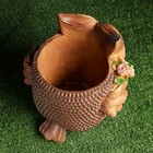 Декоративное кашпо для цветов «Сова», 2.8 л, 30×31×26 см, гипс, коричневое - Фото 2