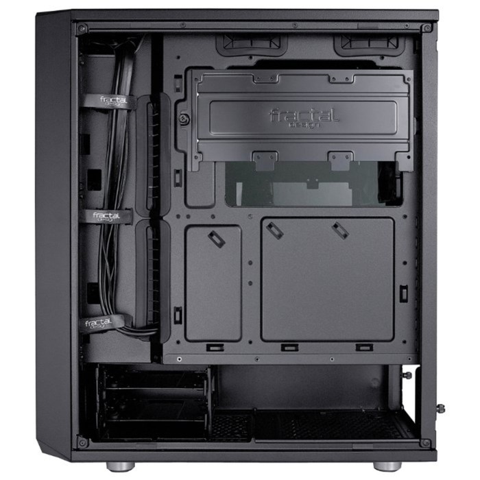 Корпус Fractal Design Meshify Mini C TG без БП mATX 2xUSB3.0 audio bott PSU черный - фото 51295538