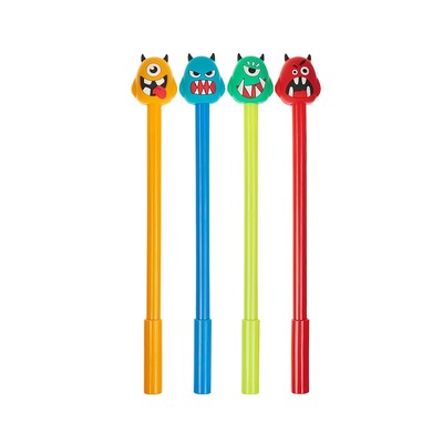 Ручка-прикол Calligrata «Монстр», чёрный стержень, гелевая, МИКС