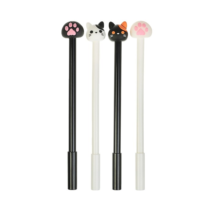 Ручка-прикол Calligrata «Котик/Лапка», синий стержень, гелевая, МИКС - Фото 1