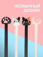 Ручка-прикол Calligrata «Котик/Лапка», синий стержень, гелевая, МИКС - Фото 2