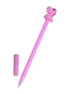 Ручка-прикол «Динозавр», гелевая, сиреневая  (артикул 3567733)  большой выбор товаров оптом и в розницу по низким ценам с доставкой