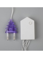 Гирлянда «Нить» 5 м, IP20, прозрачная нить, 50 LED, 8 режимов, 220 В, свечение фиолетовое - Фото 9