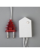 Гирлянда «Нить» 5 м, IP20, прозрачная нить, 50 LED, 8 режимов, 220 В, свечение красное 3556762 - фото 319929107