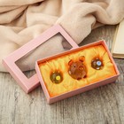 Сувенир стекло "Поросята" набор 3 шт 2,5х2,5х2,5 3,7х4,3х4 см 4х14,5х8 см - Фото 1