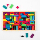 Конструктор деревянный «Строим город», 112 деталей - Фото 2