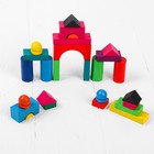 Конструктор деревянный «Строим город», 112 деталей - Фото 3