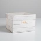 Коробка подарочная для цветов с PVC крышкой, упаковка, «Для тебя», 17 х 12 х 17 см - Фото 2