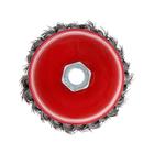 Щетка металлическая для УШМ ЛОМ, крученая проволока, «чашка», М14, 100 мм - Фото 5